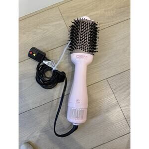 Gem Hot Air Styling Brush Blow Dry Style Add Volume Blowout Pink